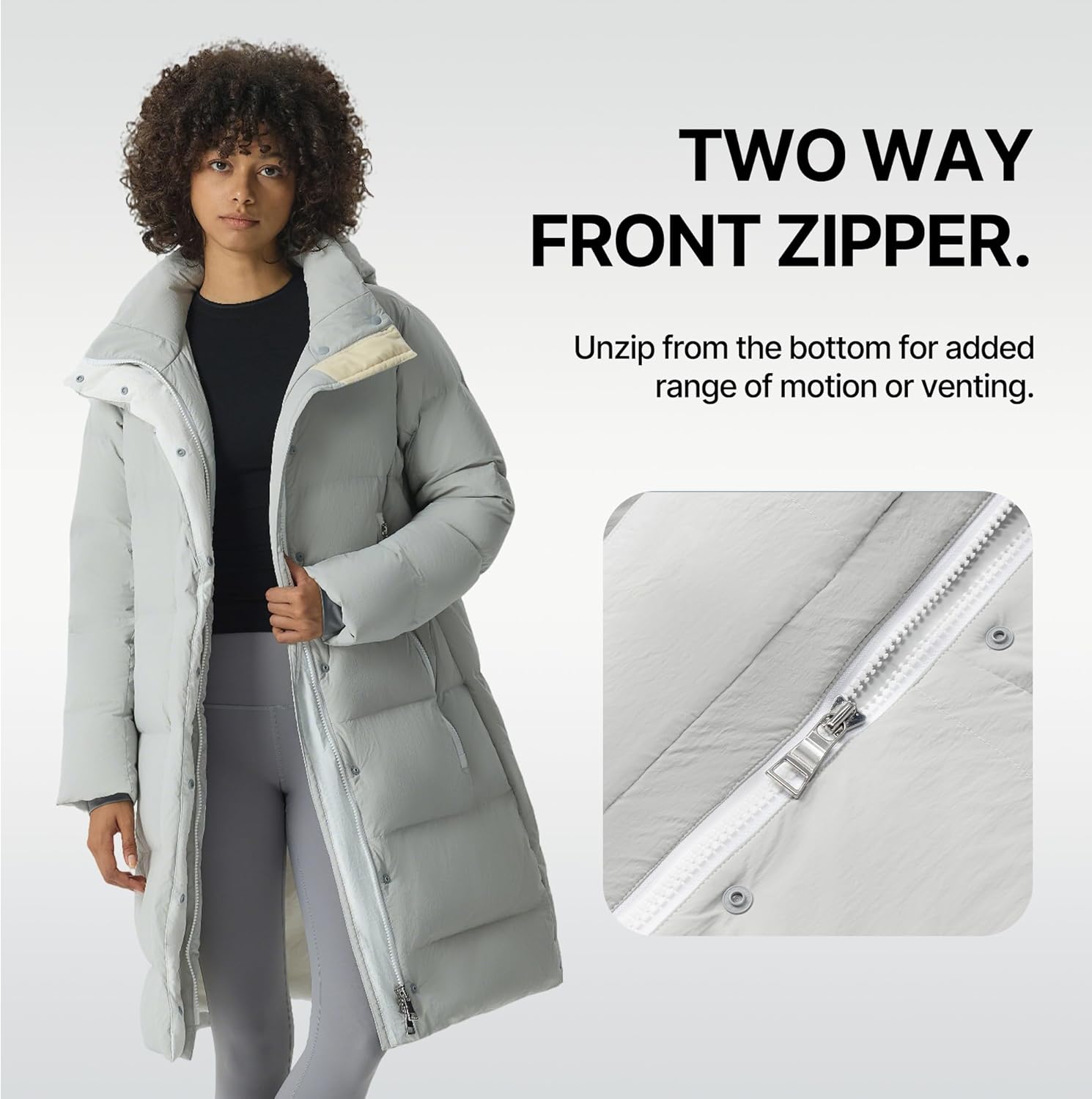 Fitouch Summit Breeze Women's Lightweight Down Puffer | 750+ PF Winter Long Jacket | Soft Warmest Coat