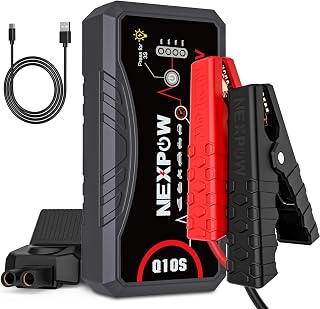 NEXPOW Q10S 3000A Car Jump Starter for 9.0L Gas/7.0L Diesel - Portable Lithium Power Bank with Safety Tech