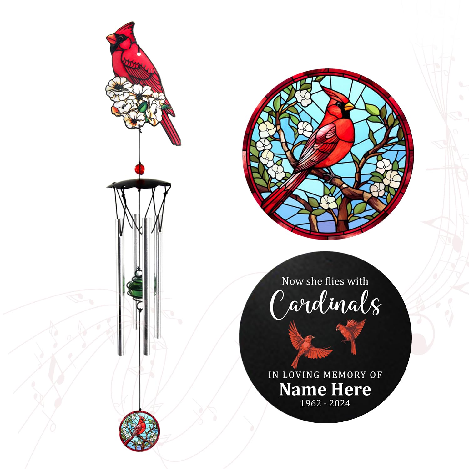 Personalized WindChimes Outdoor Deep Tone,Large Customized Memorial Wind Chimes for Loss of Loved One Engrave Tree of Life,Sympathy Wind Chimes Outside, Gifts for Mother,Garden Home Yard Hanging Decor