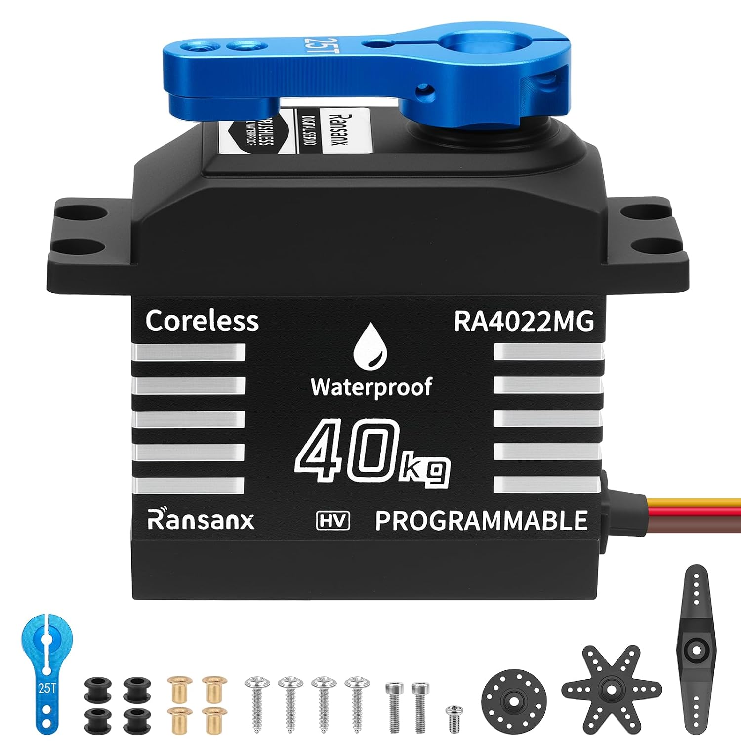 Controlador Servo RC Resistente al Agua 40kg Torque Metal miniatura 1