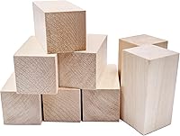 Thiecoc 8 Pack Basswood Carving Blocks 4x2x2 Inch - Soft Whittling Wood for Beginners Crafts & Projects