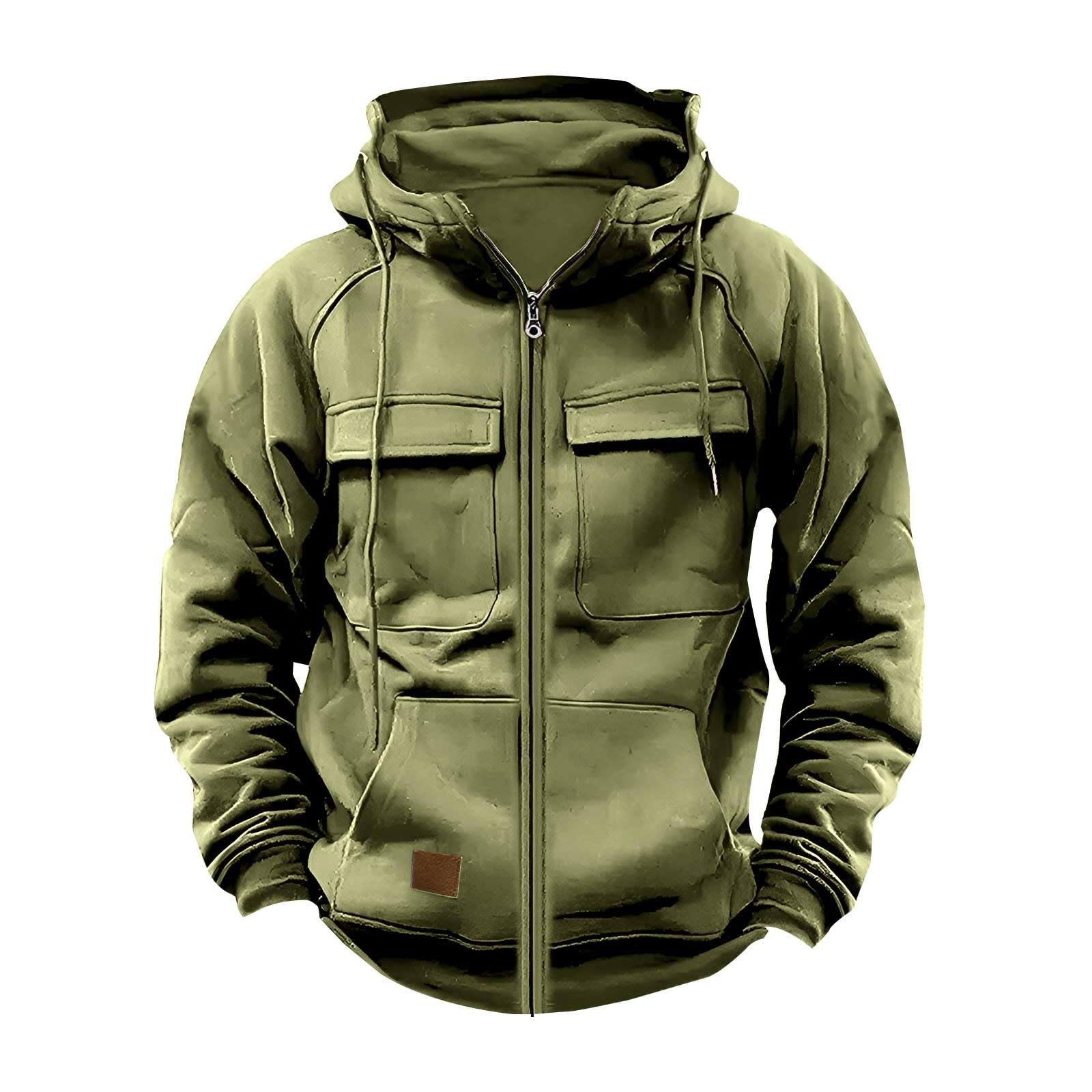 2025 Sweat à Capuche Zipper Homme Couleur Unie Légers Sport