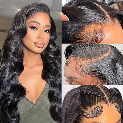 Glueless Lace Front Wigs Human Hair Pre Plucked Lace Wig