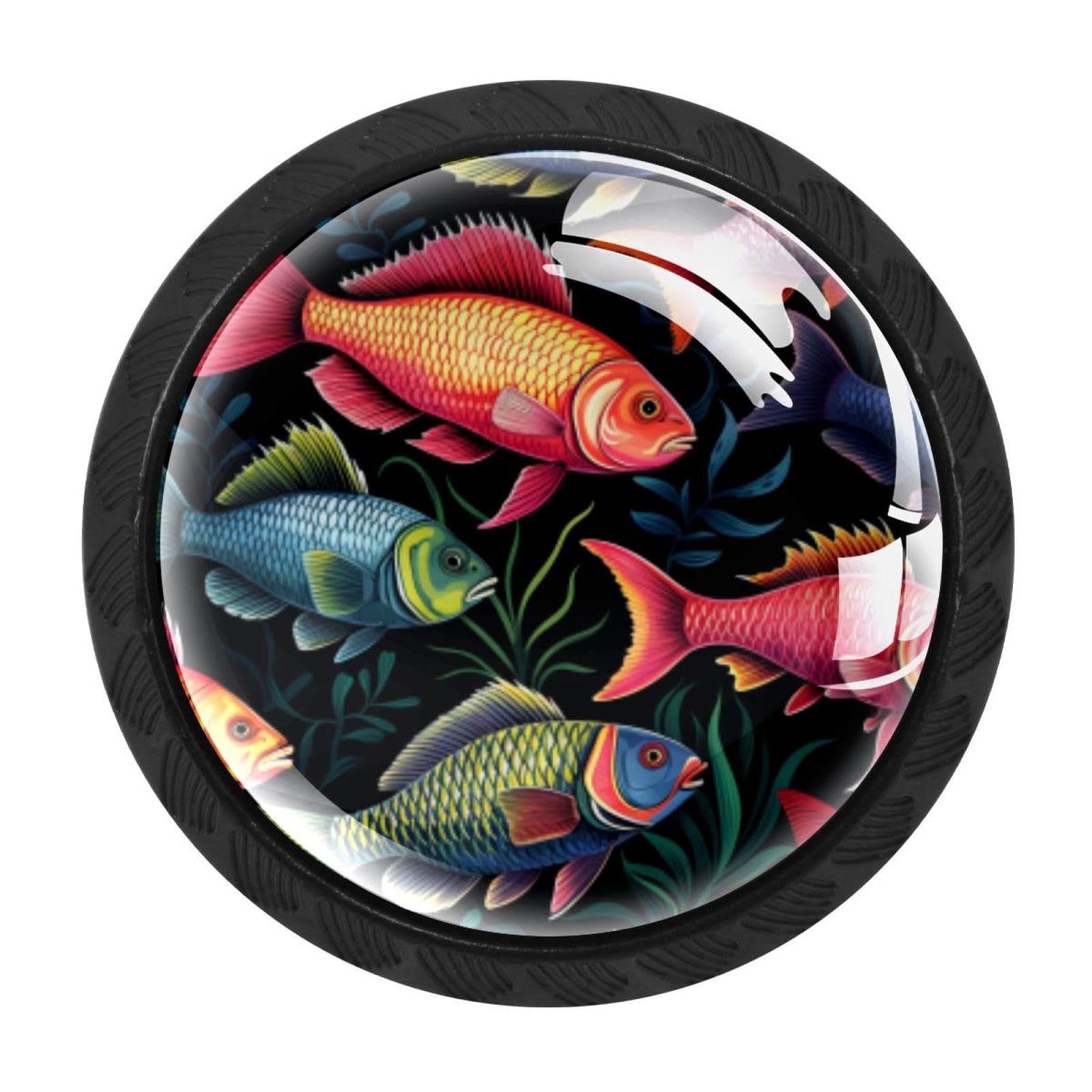 Chenzzzz Multicolored 16 4 Pack Fish Kitchen Cabinet Knobs Drawer Knobs Door Dresser Handles For Personalized Gifts Great For Any Occasion