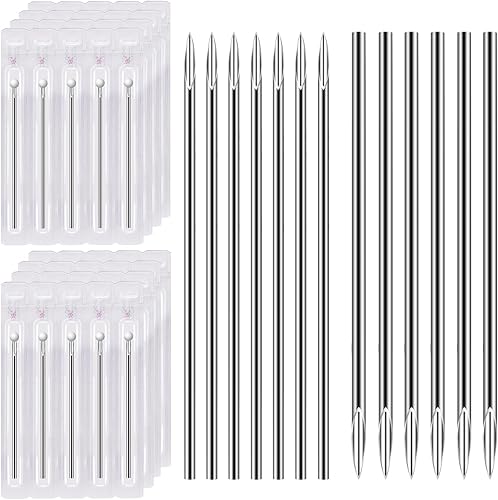 Miniatura 9 de ATOMUS - Agujas para piercings corporales, calibres 14G / 16G, acero inoxidable estéril desechable, adecuadas para piercing de oreja, nariz