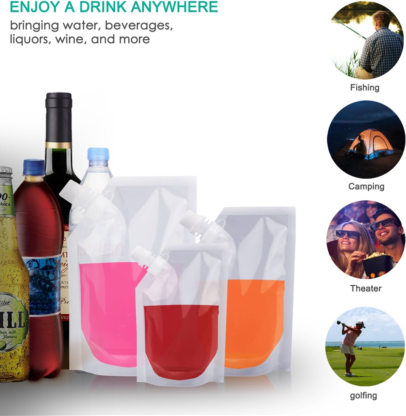 liquor pouches amazon