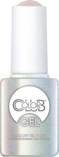 Color Club No Ordinary Love Gel de uñas blanco con esmalte de color dorado brillante, 0.5 onzas líquidas (0.5 fl oz)
