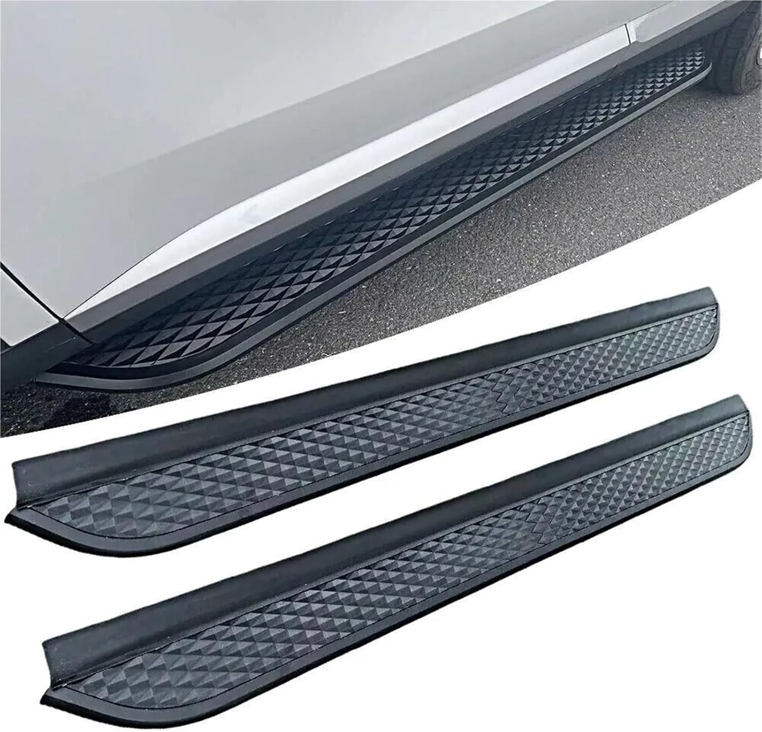 1 Pair Fixed Side Step Running Board Bar Compatible for Toyota Corolla Cross 2020-2024