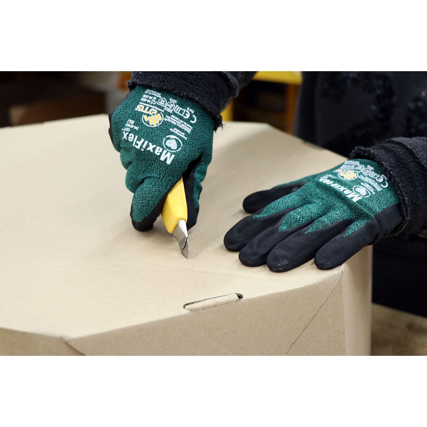 ATG Lot de 5 paires de gants de protection contre les coupures ATG Maxiflex Cut Taille 10 XL
