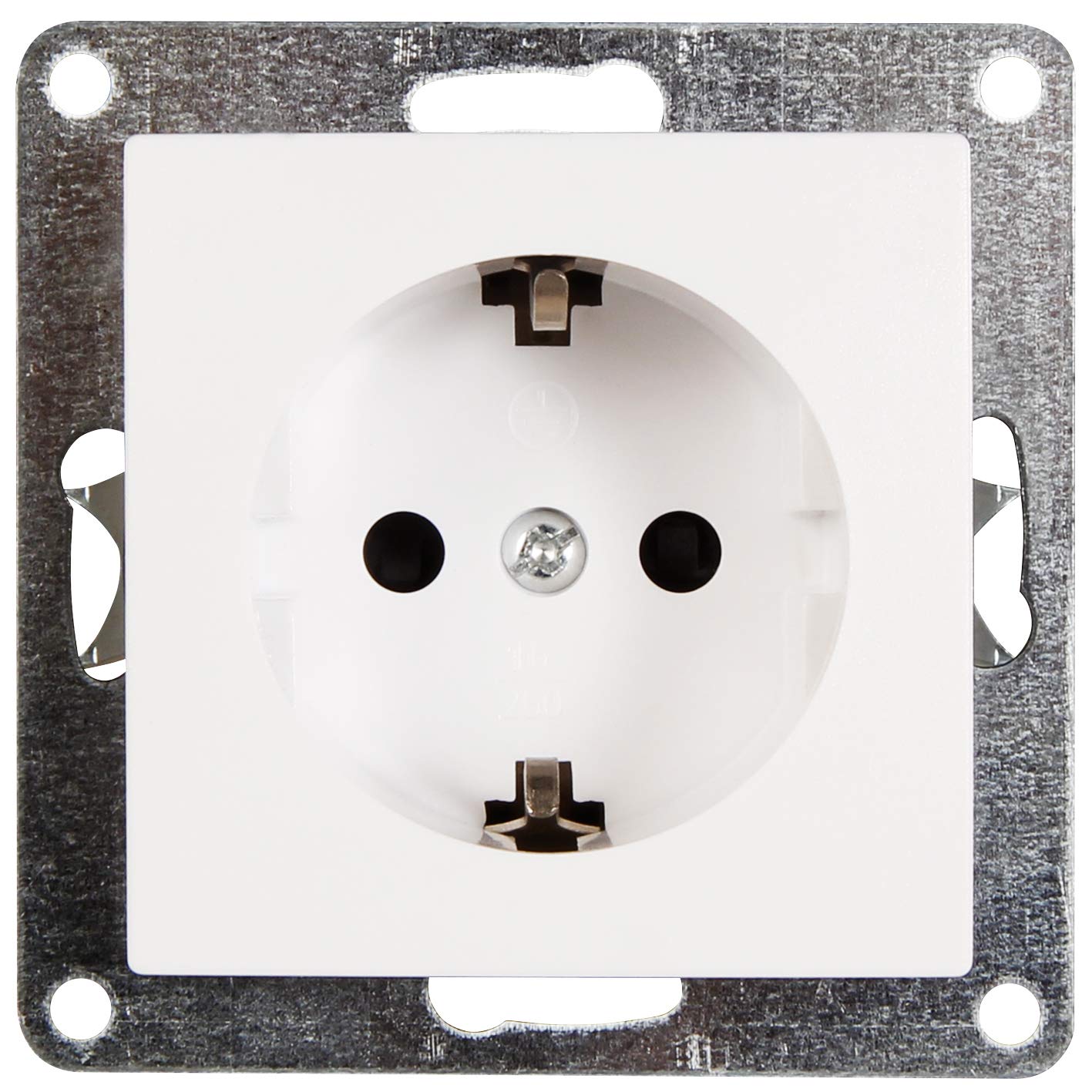 McPower Schutzkontakt-Steckdose Flair | 36er-Pack Unterputz 250V 16A mit Einsteckschutz | Schraubanschluss | für Innenbereiche wie Küche Wohnzimmer Büro