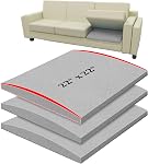 22" x 22" Couch Cushion Support for Sagging Seat, 3 PCS Large Size Insert Sofa Cushion Support Board for Better Lift, 45D High-Density Foam Couch Replacement for Furniture Seat Sagging Repair, Grey