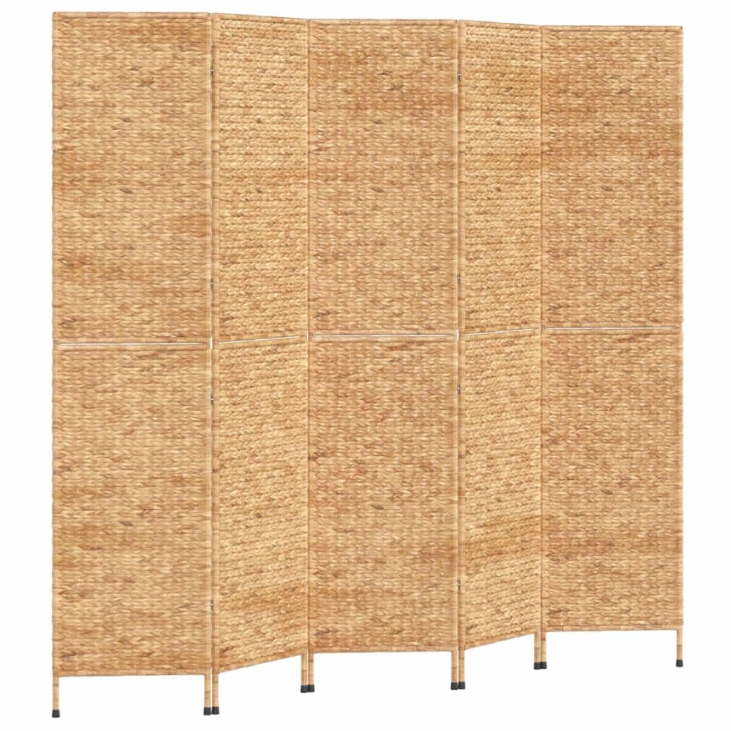 Paravento 5 pezzi 205x180 cm giacinto d'acqua divisorio