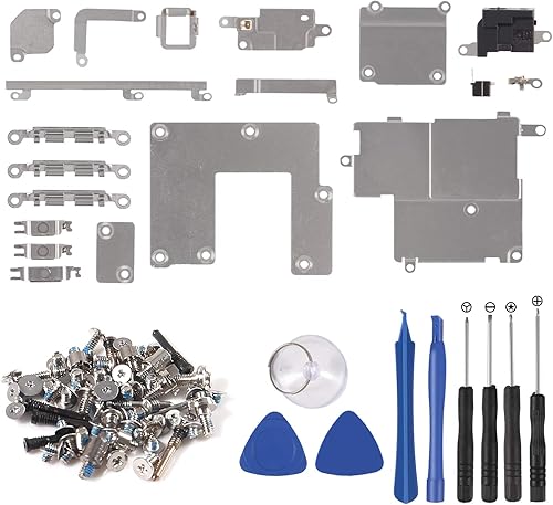 Piezas internas de cubierta de placa de metal para iPhone 11 Pro Max, reemplazo de soporte incluye juego completo de tornillos y kit de herramientas