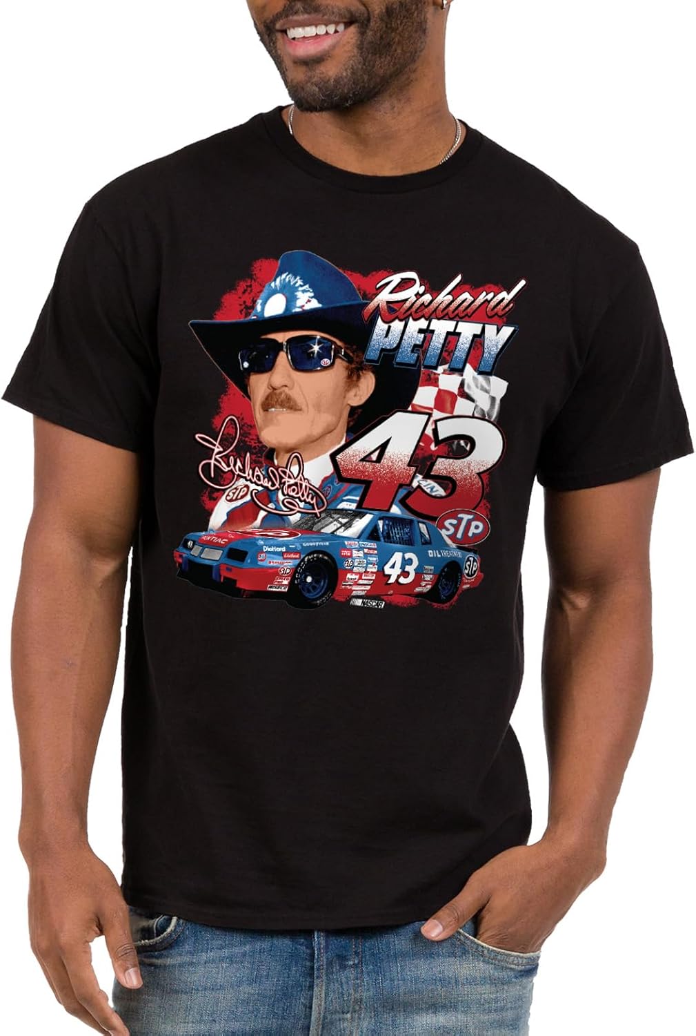Junk Food NASCAR - Historical Drivers - Officially Licensed Adult Short Sleeve Fan Tee for Men and Women