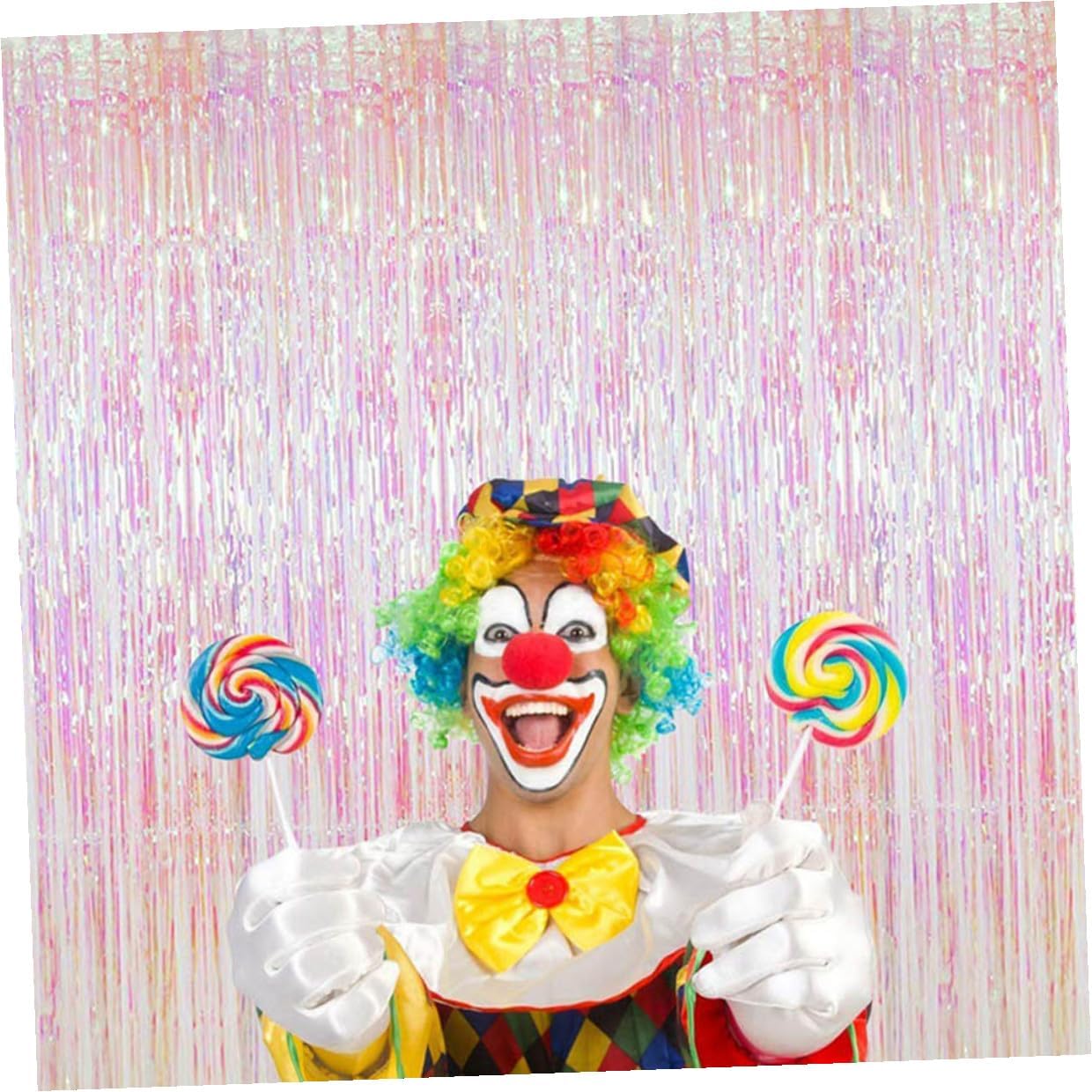 2 Sets Plastic Rain Tassel Curtain Party Background for Festivals | Shiny Plastic Finish, Photo Prop and Wall Decor for Birthdays, Delicate Glossy Look