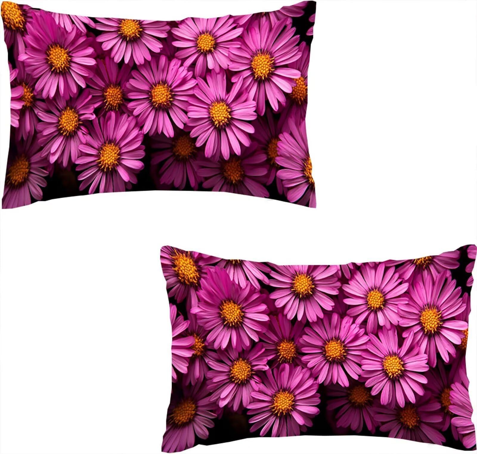 Housse coussin velours violet haut de gamme 40x80cm rectangulaire