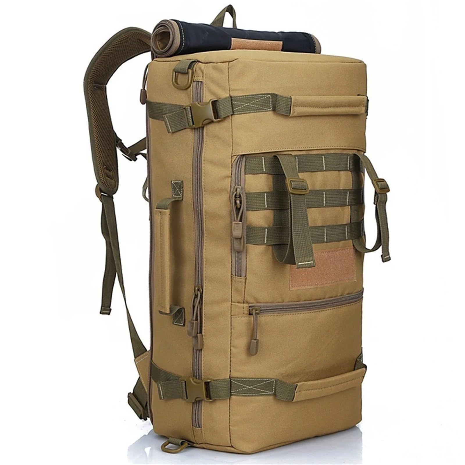Zaino Campeggio 50L Zaino militare Uomo Outdoor 3p da trekking Viaggio Escursionismo Camping Molle Assault(Color4)