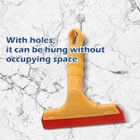 Vista 6 de Escobilla de escobilla de escobilla de ducha, 1 escobilla de goma amarilla para parabrisas de automóvil, espejo de baño, puerta de vidrio