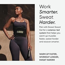 Sports Research Sweet Sweat Waist Trimmer (Core Series) - Premium Sweat Enhancing Fitness Band for Women & Men - Adjustable Fit  Latex-Free Neoprene - Yellow Logo, Medium