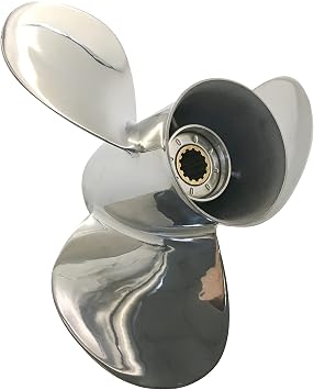 Boat Propeller 11 1/8x13 Stainless Steel ss Fit for Honda Engine 3 Blades 13 Tooth 35/40/45/50/60HP RH OEM No59133-ZV5-013AH 11.125x13