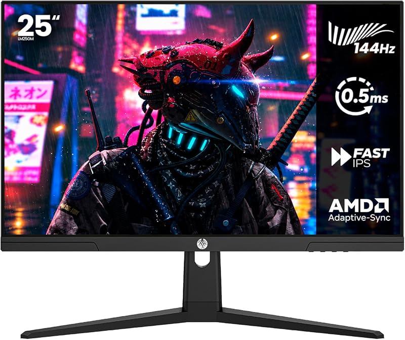 Haiz Monitor Gamer 25'' 144hz 0.5ms 1920x1080 Adaptative Sync FHD HDMI/DP IPS VESA