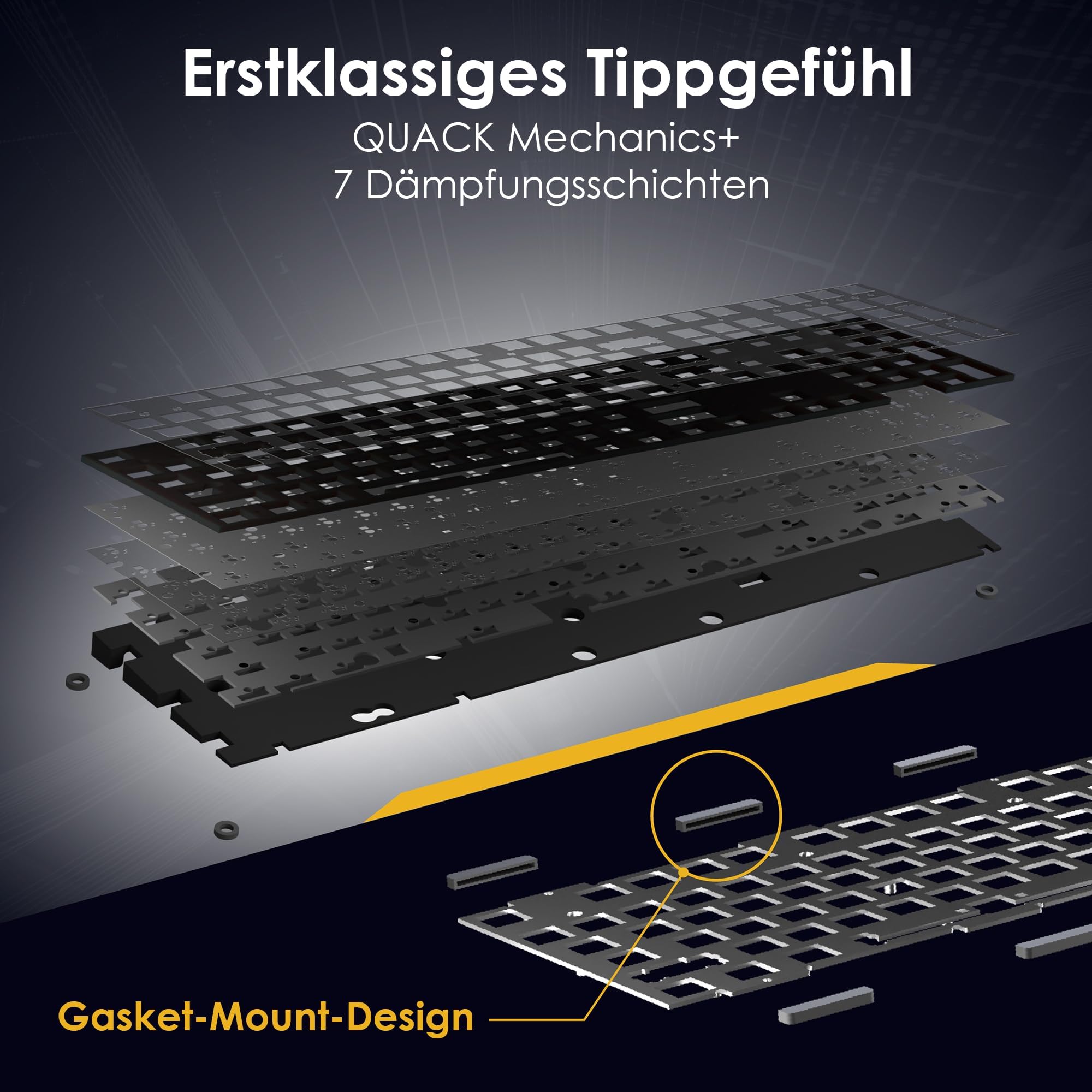 Ducky One X Mini Wireless Gaming Tastatur induktiv Hot Swap RGB - Inductive (DKON2461IST3-DADEPDOECL1AS1)
