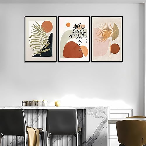 Miniatura 4 de SIJIFACAI Arte de pared con marco de aleación de aluminio, decoración abstracta, arte de pared, arte de pared, arte de pared para sala de estar,