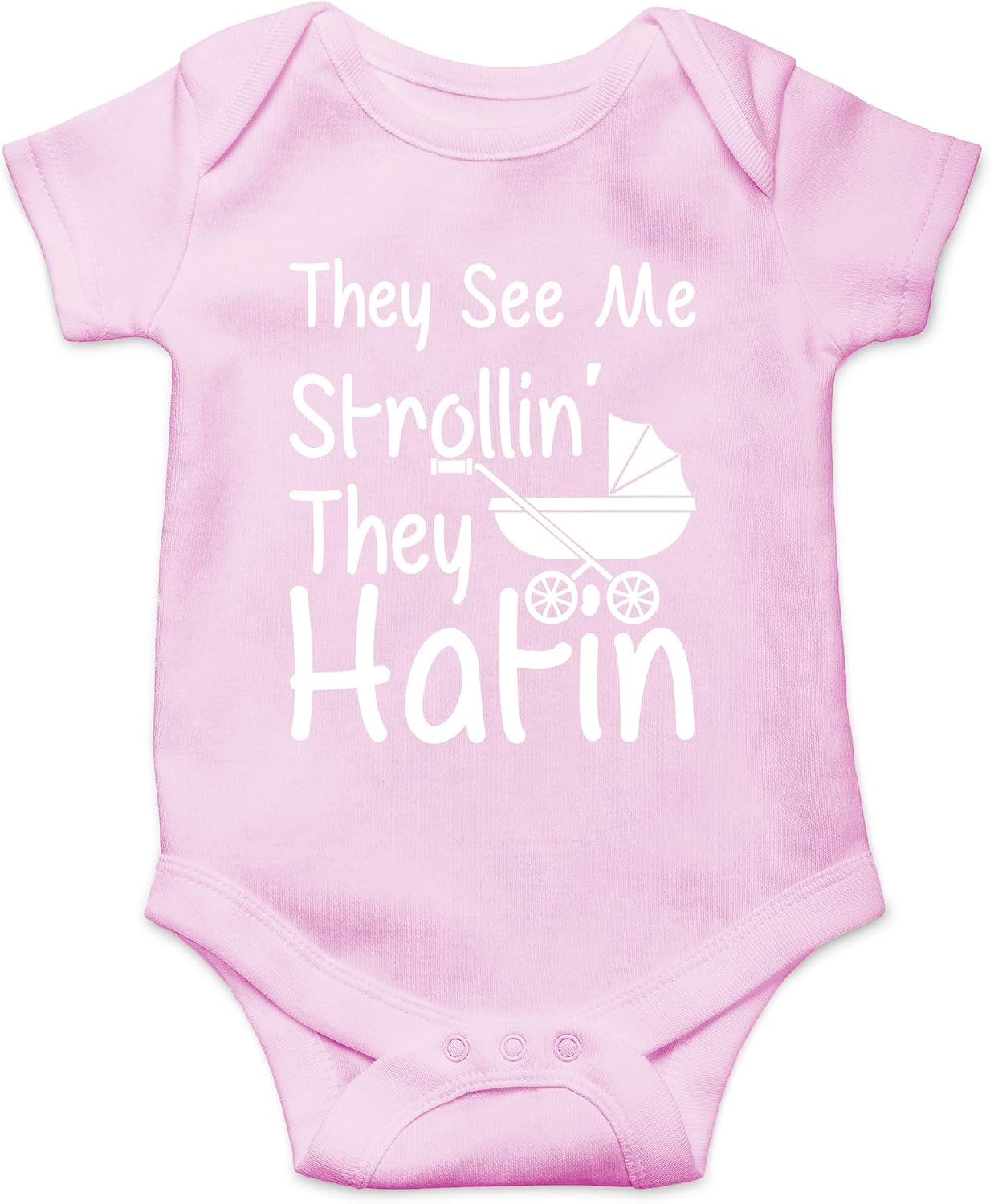 AW Fashions They See Me Strolli' They Hatin Bodysuit Newborn Boy Outfits Cute Romper Baby Girl Clothes