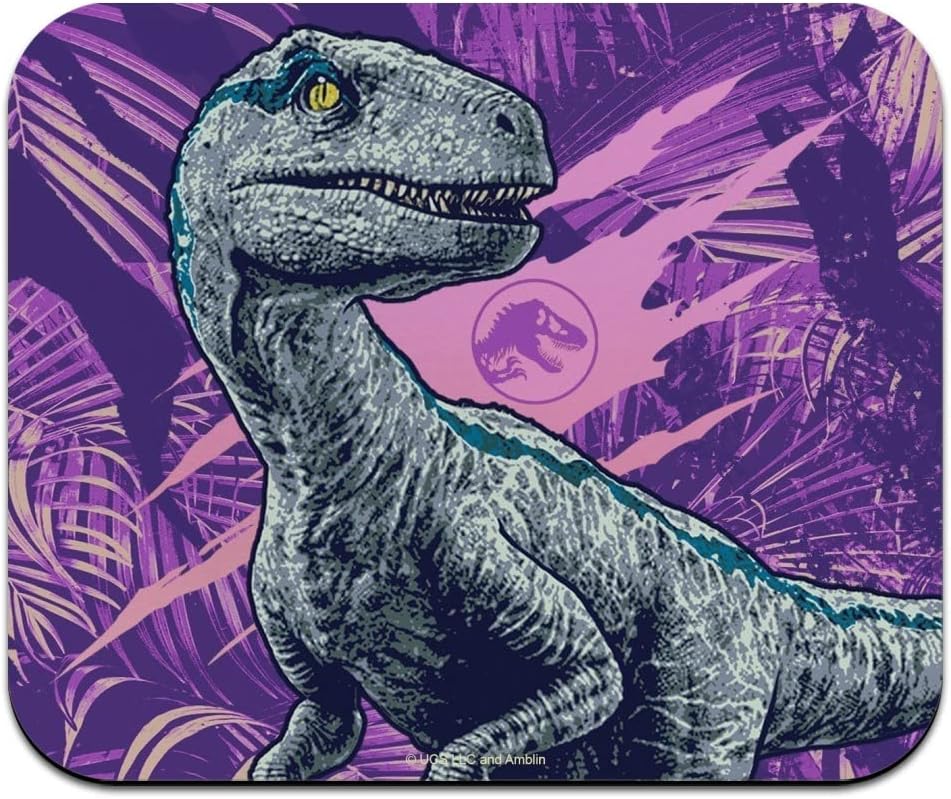 Jurassic World Raptor Low Profile Thin Mouse Pad Mousepad