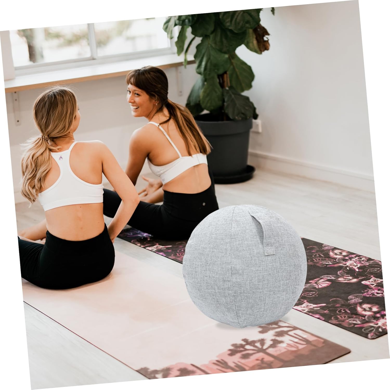 IMIKEYA Yoga Balls Protector Breathable Cover Only Easy to Clean Material Enhance Your Yoga Experience Random Color