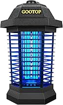 GOOTOP Bug Zapper Outdoor, Mosquito Zapper, 3 Prong Plug in Electric Fly Zapper, Mosquito Killer, Fly Traps, Flying Insects Zapper Indoor Outdoor 90-130V, 4200V, ABS Plastic Outer (Black)