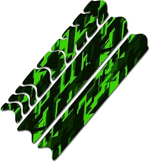 AlphaShield Lámina protectora para cuadro de bicicleta, de carbono, para MTB, BMX, R161, color verde neón