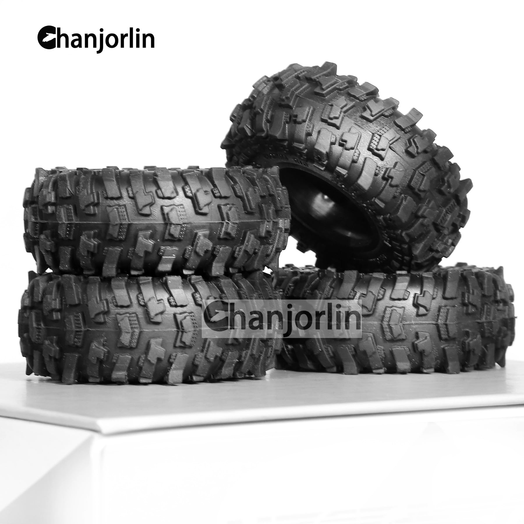 Amazon.com: Chanjorlin 1.0 RC Crawler Tires OD 51mm 1/24 1