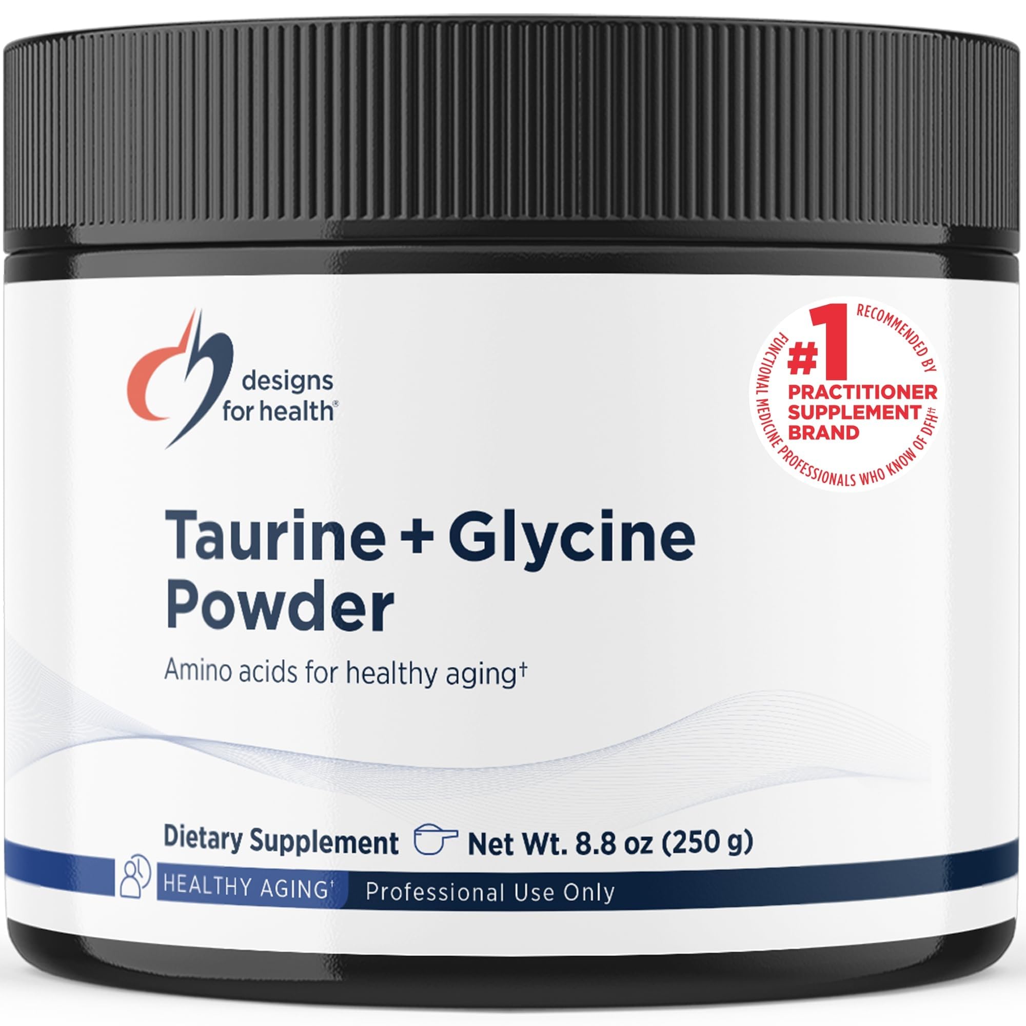 Designs for Health | Taurine Powder + Glycine | Taurine + Glycine Powder 250 G