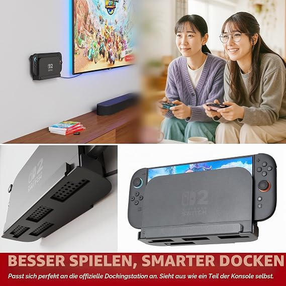 sciuU Metal Wall Mount Compatible with Nintendo Switch 2 Dock