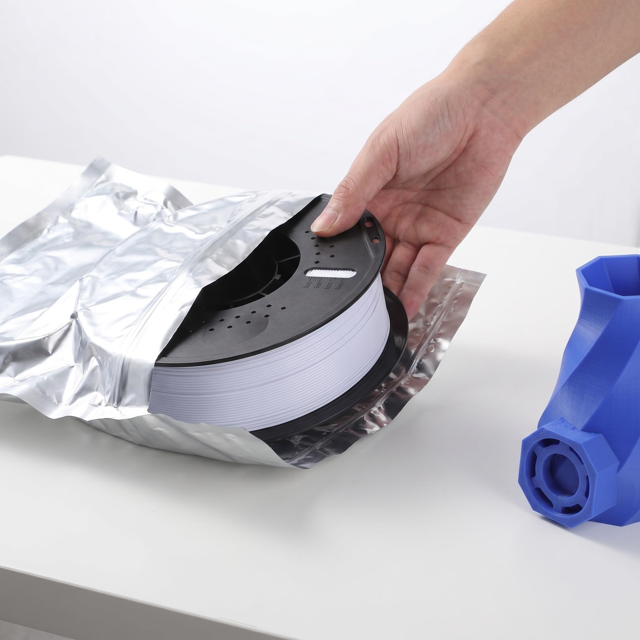 Petg Filament 1, 75mm 1kg Spule Weiß für Präzises 3d-drucken