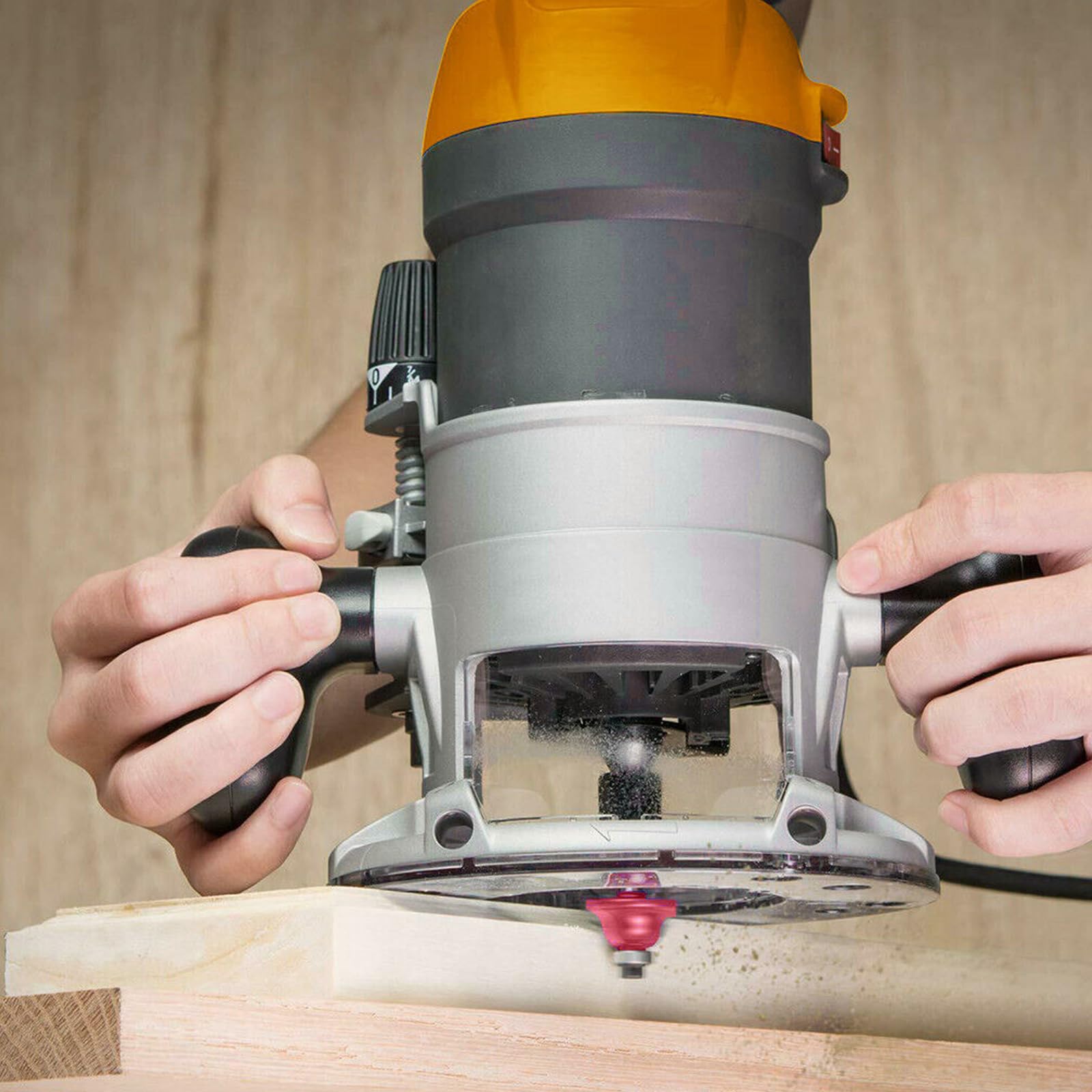 fresa per fresa superiore 8 mm - Set di utensili per lavorazione del legno con chiave inglese e accessori