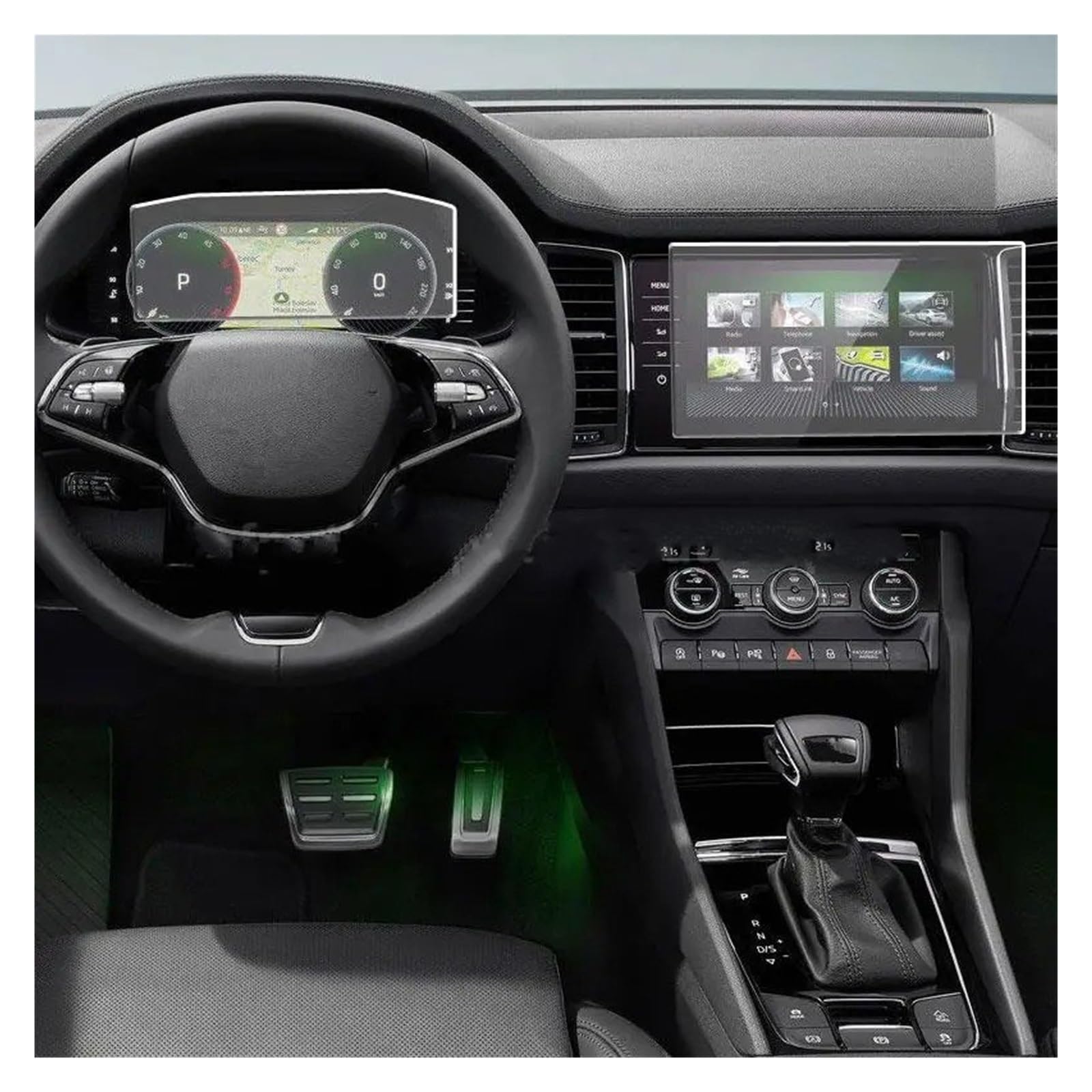 Nano ochraniacz ekranu do Kodiaq 2021 do naklejek (Gps i instrument)