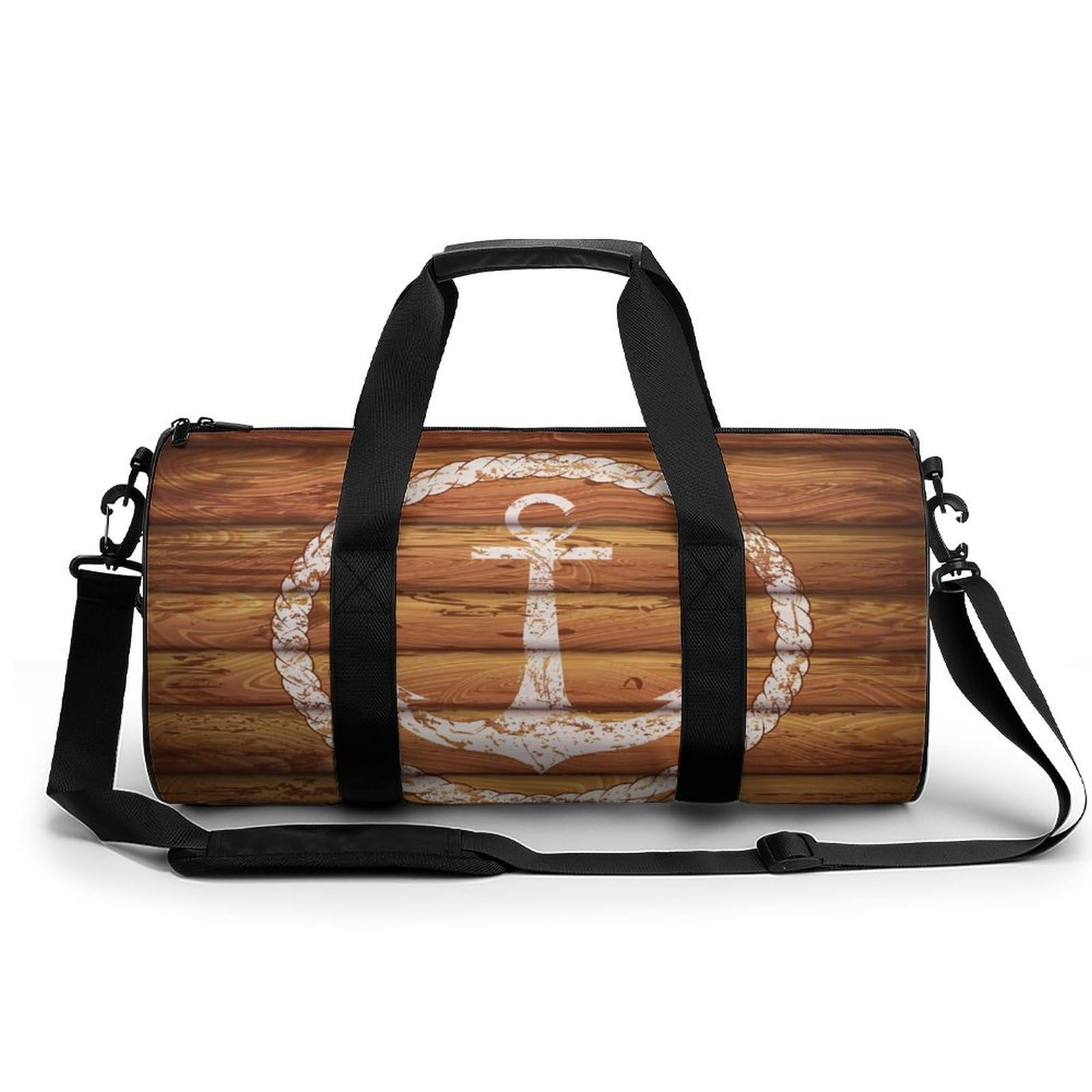 Sac de voyage en bois pour le week-end et camping de 45cm - 8