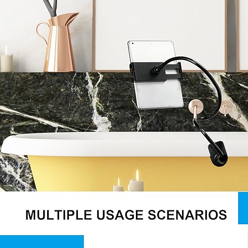 Miniatura 7 de Soporte de teléfono para escritorio, soporte de teléfono celular de cuello de cisne, soporte flexible de brazo largo perezoso, soporte universal de