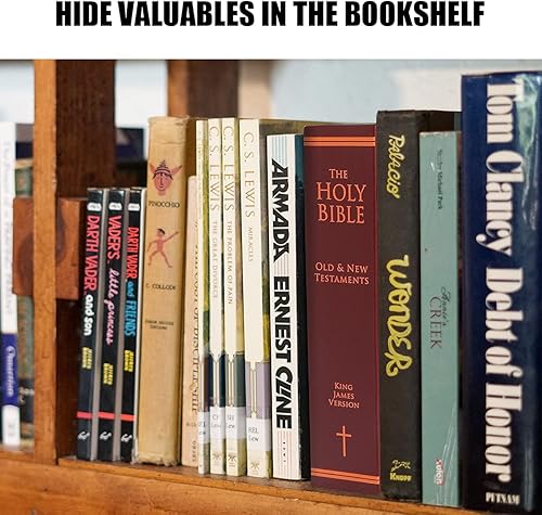 Miniatura 7 de Caja de almacenamiento segura para libros de diversión, lata de seguridad secreta con llave de seguridad, caja de seguridad oculta, contenedores