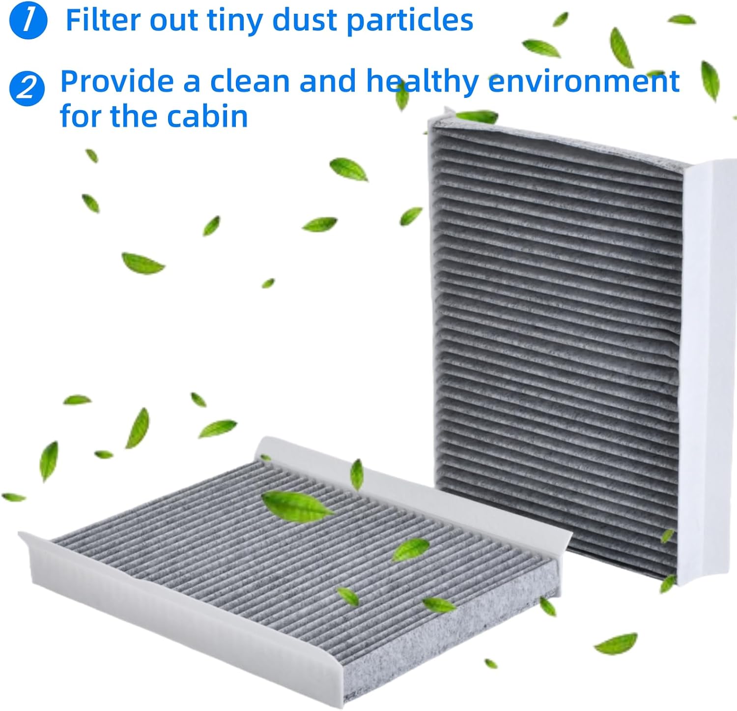 P606720 Engine air filter (Blue) with P606555 Air Filter Compatible with VNL VN VNM VNX VHD VAH Replaces 21715813 RS4642 P606720 LAF9201