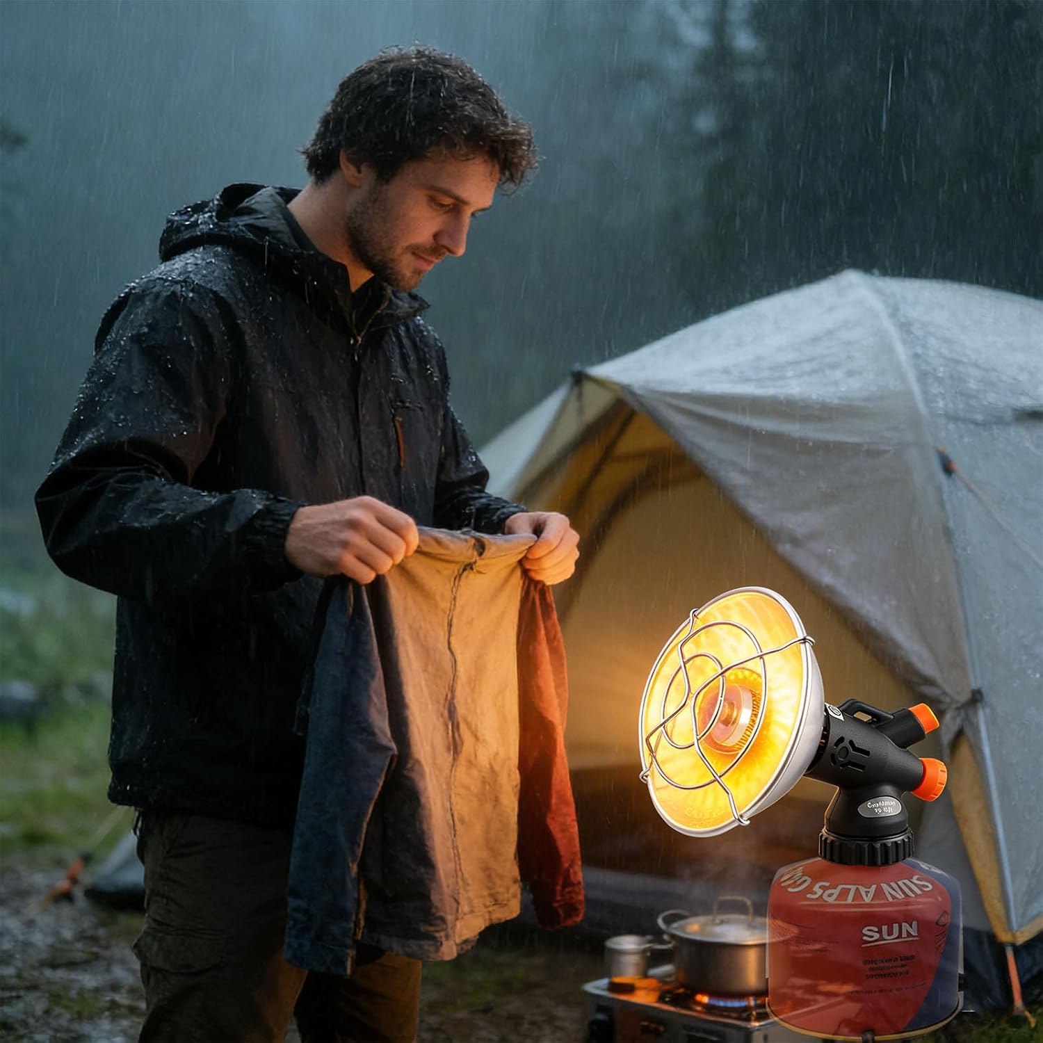 Outdoor Backpacking Air Stove Developed for Cold Conditions Offering Consistent Heat Fast Igniting and Security Features Camp Stove