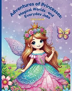 Adventures of Princesses: Magical Worlds and Everyday Jobs: Educational Coloring Pages with Princesses for Preschool Children Ages 3-6