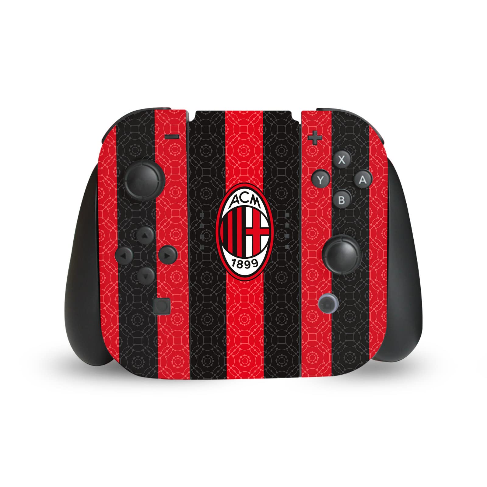Head Case Designs Licenza Ufficiale AC Milan in Casa 2020/21 Kit Crest Vinile Sticker Gaming Pelle Adesivo Compatibile con Nintendo Switch Console & Dock & Joy-con Controller Bundle