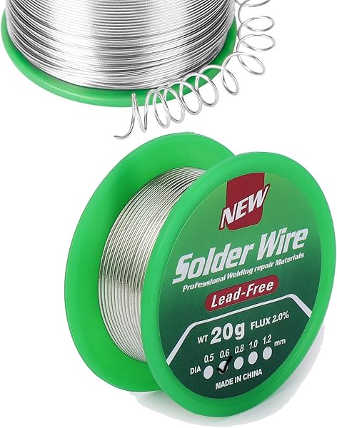 Marca: Ka wah core Alambre de Soldadura sin Plomo,Hilo Estaño para Soldar 0.6mm 20g, Plata Estaño para Soldadura Electronica, Alambre Colofonia Núcleo Soldar, Sn99.3% Cu0.7% in use