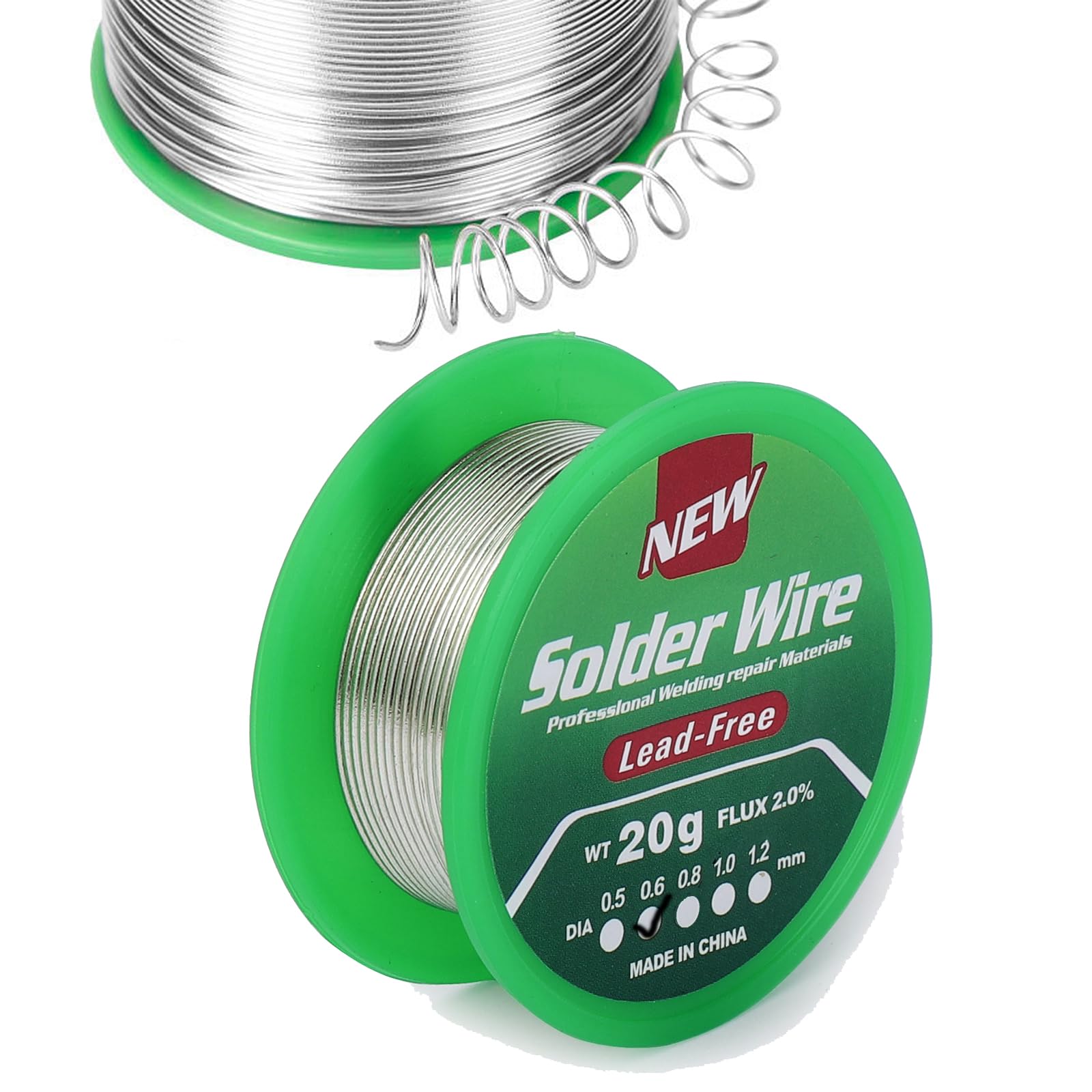 Marca: Ka wah core Alambre de Soldadura sin Plomo,Hilo Estaño para Soldar 0.6mm 20g, Plata Estaño para Soldadura Electronica, Alambre Colofonia Núcleo Soldar, Sn99.3% Cu0.7% in use
