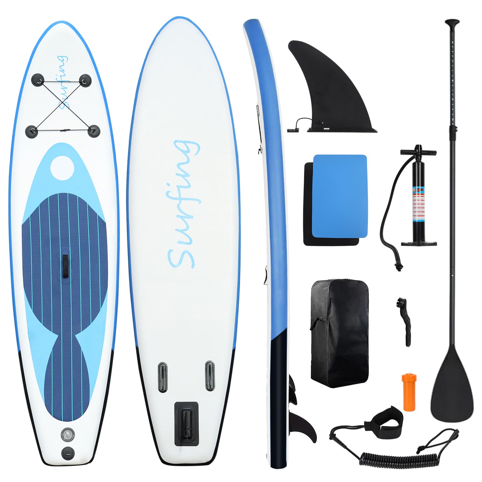 VEVOR Paddle Gonflable, 304,8 Cm, Planche à Pagaie Debout Sup, Ultra
