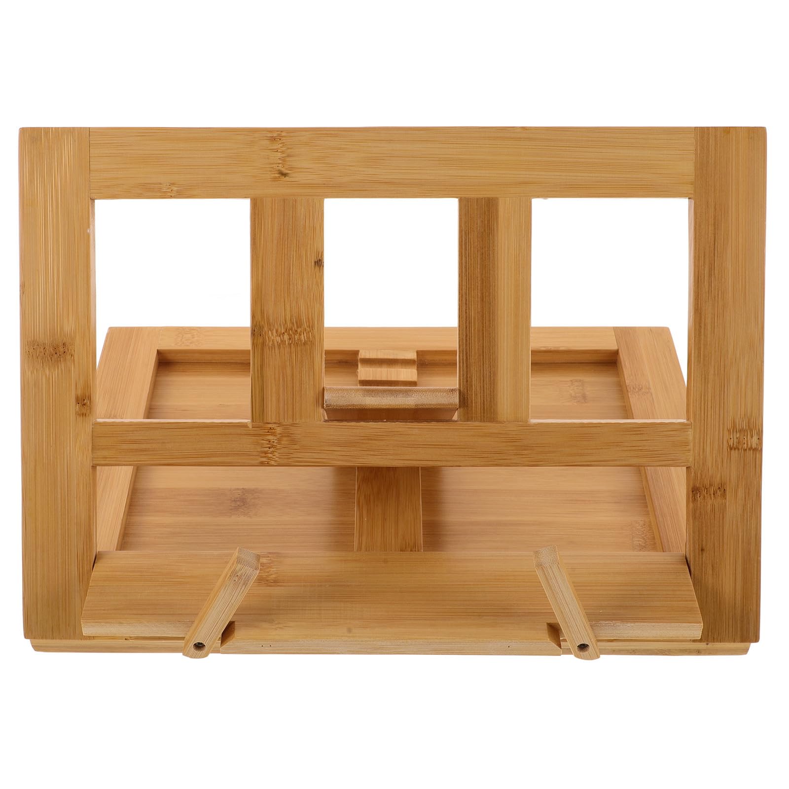 Pupitre de Musique Support Polyvalent Portable Beige en Bambou pour Partitions et Livres, pour Installation Musicale et Usage Multi-occasion