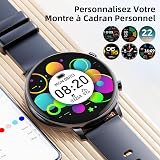 Hwagol Montre Connectée Homme Femme 1.39" Smartwatch avec Podometre, Moniteur Sommeil, avec 140+ Sportifs, Smartwatch Montre Intelligente Bracelet pour Android iOS - 7